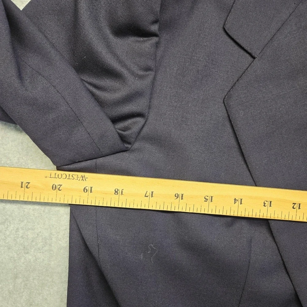Vintage Burberrys IT 48 Blue Wool Blazer 2 Button Made in Italy Mens Sport‎ Coat